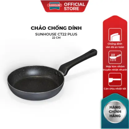 Chảo chống dính Sunhouse CT Plus chính hãng