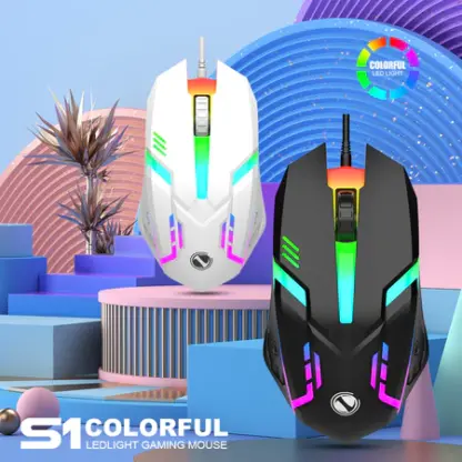 Chuột S1 Chuột USB Có Dây Led RGB 7 màu