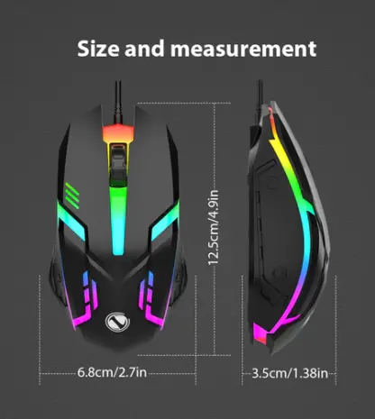 Chuột S1 Chuột USB Có Dây Led RGB 7 màu - Hình ảnh 4