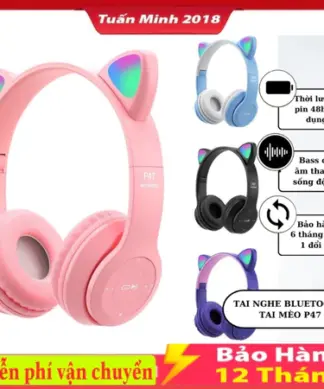 Tai Nghe Mèo Bluetooth, Chụp Tai Có Mic