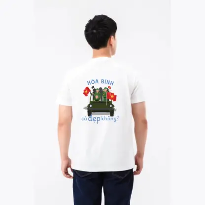 Áo thun Cotton Relaxed fit in Hòa bình - Coolmate - Hình ảnh 4